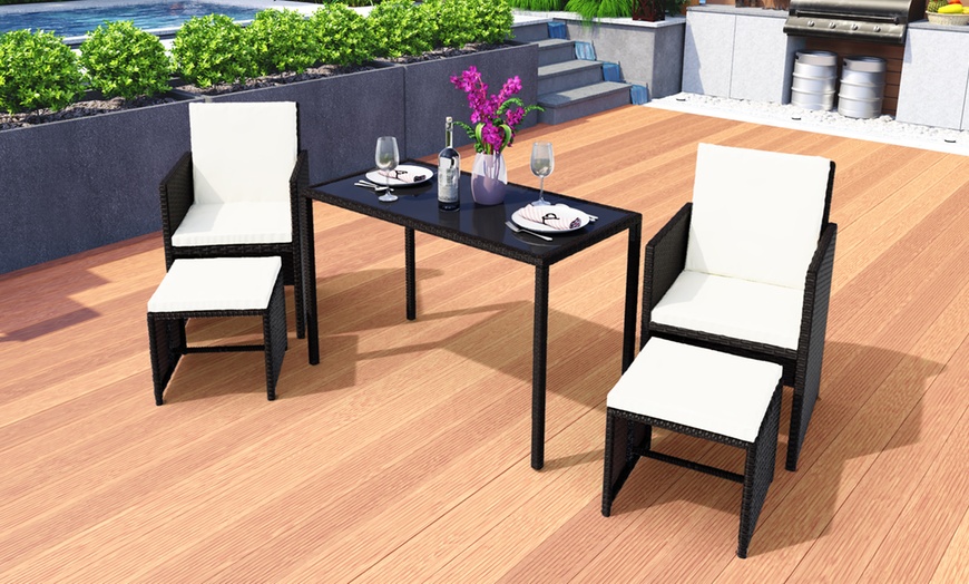 Image 9: Rattan Dining Cube Sets