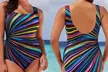 Maillot de bain 1 pièce à dos nu, plusieurs tailles disponibles - Image 4