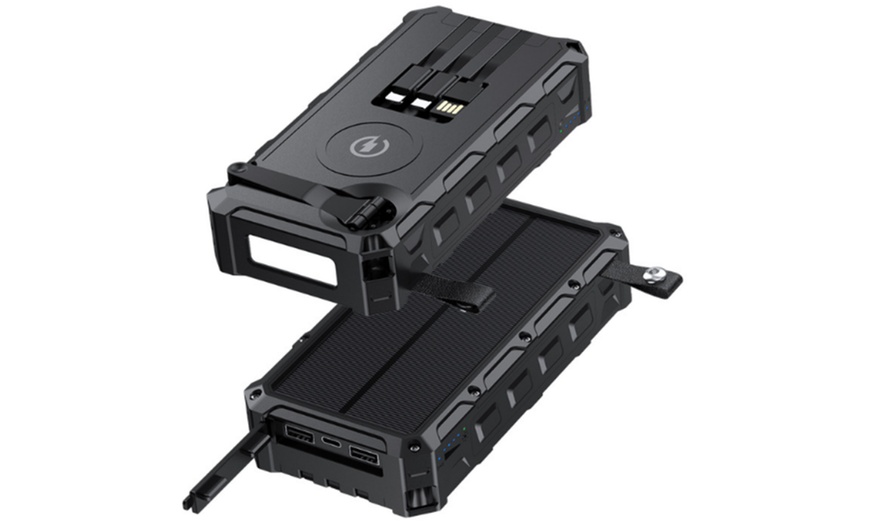 Image 4: Solar-powered Hand-Crank Power Bank