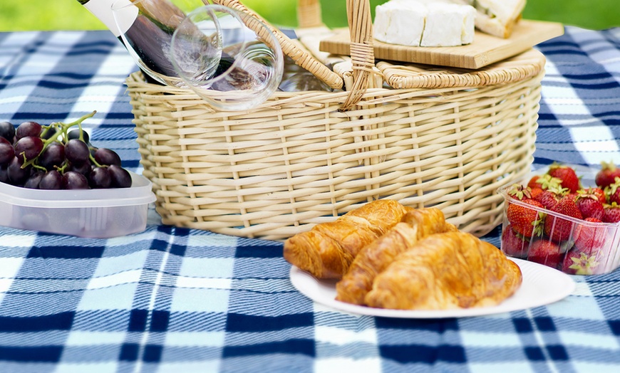 Image 31: Folding Picnic Rug Mat with Carry Handle