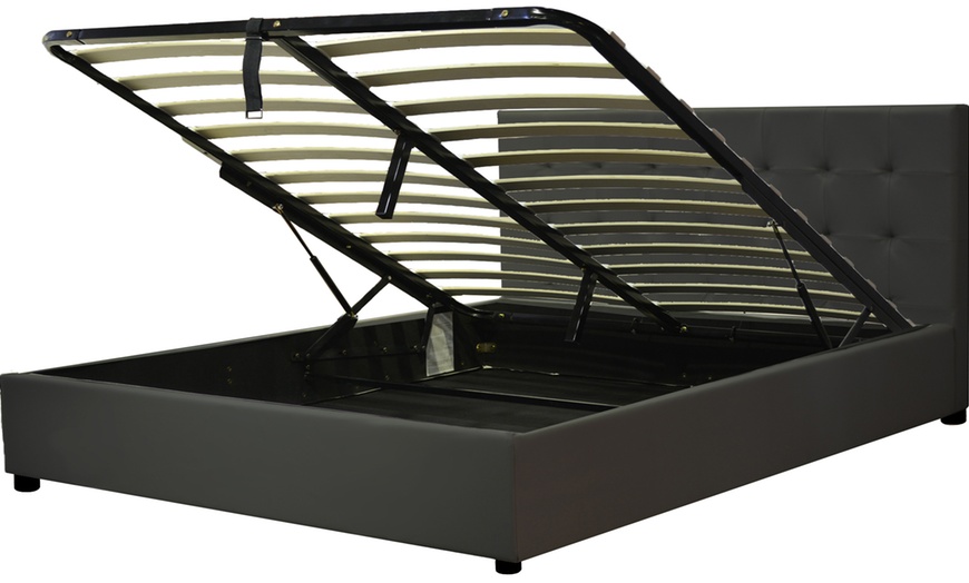 Image 6: Lit coffre "Tokyo" Simili cuir, matelas en option, Sampur