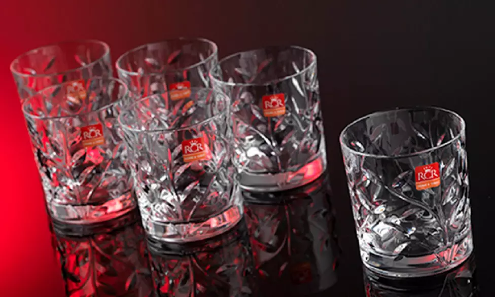 1, 2 ou 3 sets de 6 verres à whisky en cristal de la marque RCR 33 cl - Primary Image
