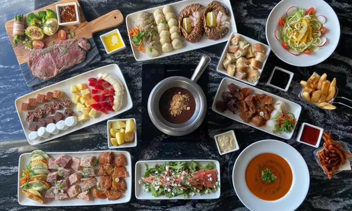 Fondue and Drinks at Bleu Flames, Four Options Available for Takeout(Up to 28% Off) - Second Medium