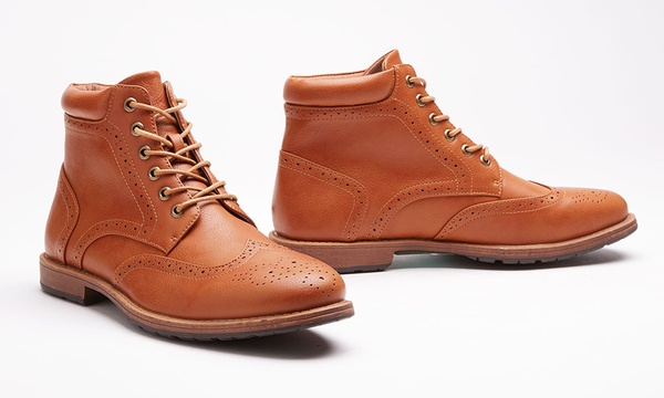 Oak and rush wingtip sale boots