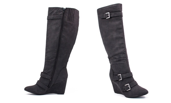 Lane bryant 2024 wedge boots