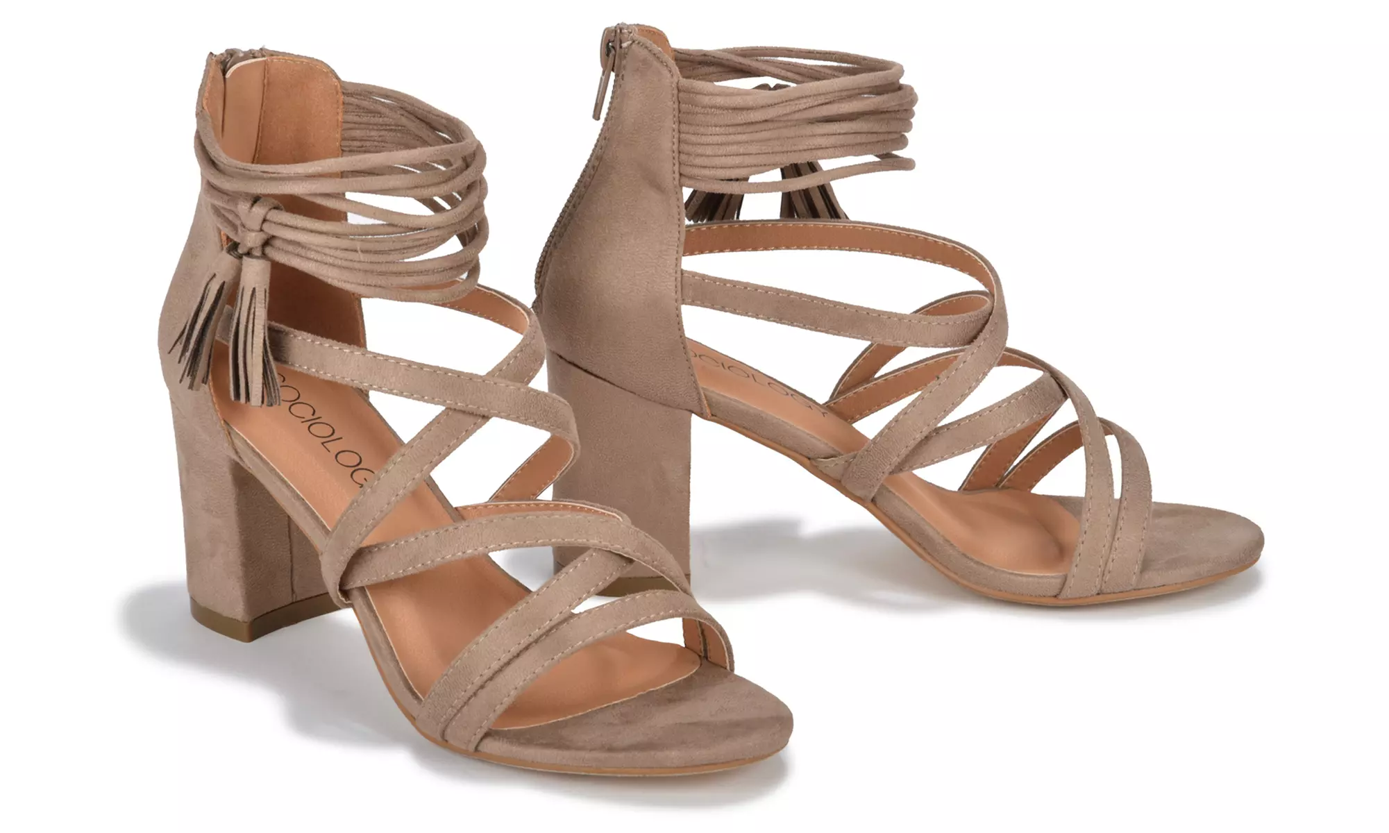 Sociology Vivian Cross-Front Sandal  | Groupon Exclusive (Size 8.5) - Second Medium