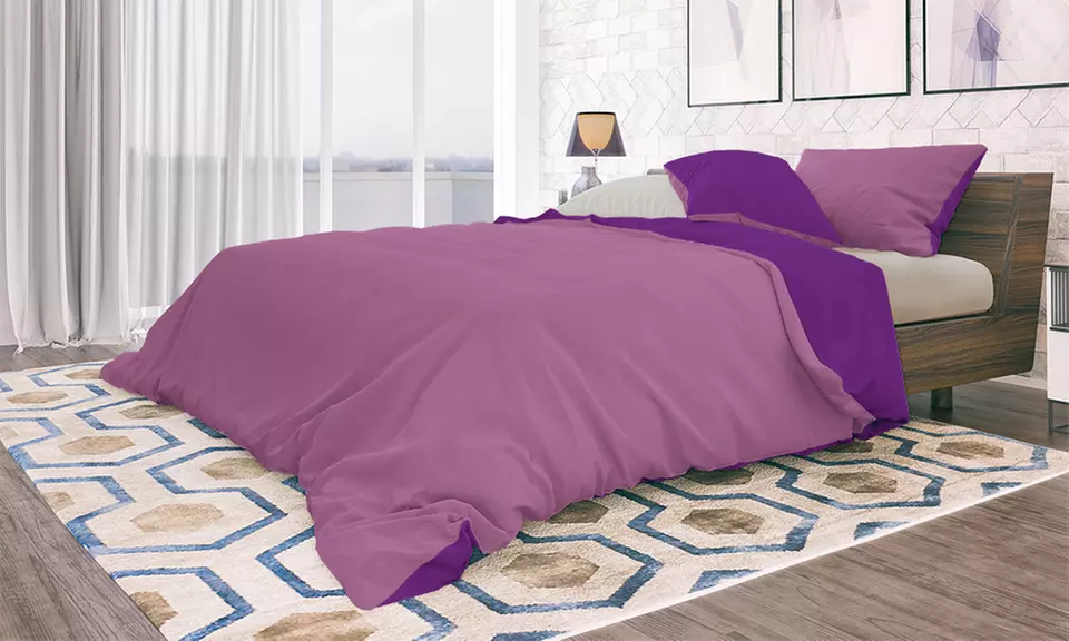 Set copripiumino e federe in microfibra con lenzuolo sotto