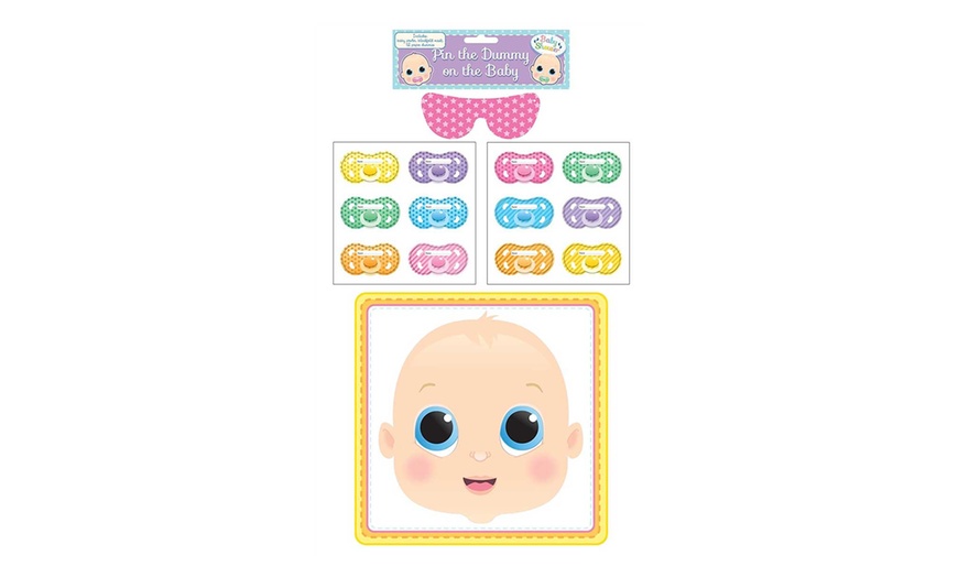 Image 1: Baby Shower Game Pin The Pacifier