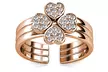 Bague ajustable Trie Clover - Image 6