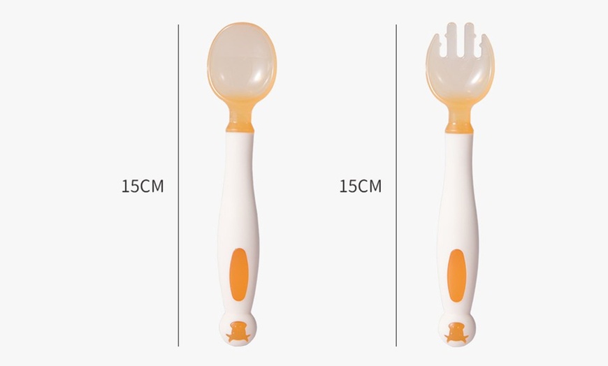 Image 9: Infant Children's Fork And Spoon