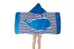 Cape de bain et Serviette de plage à capuche en microfibre pour enfant - Second Medium