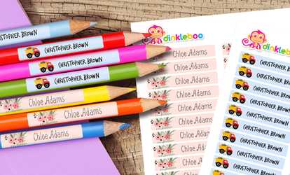 76x Personalised Mini Name Labels