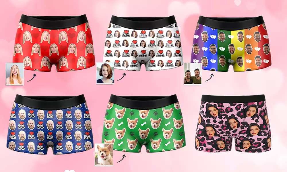 Up to 89% Off Custom Photo Underwear from Justyling