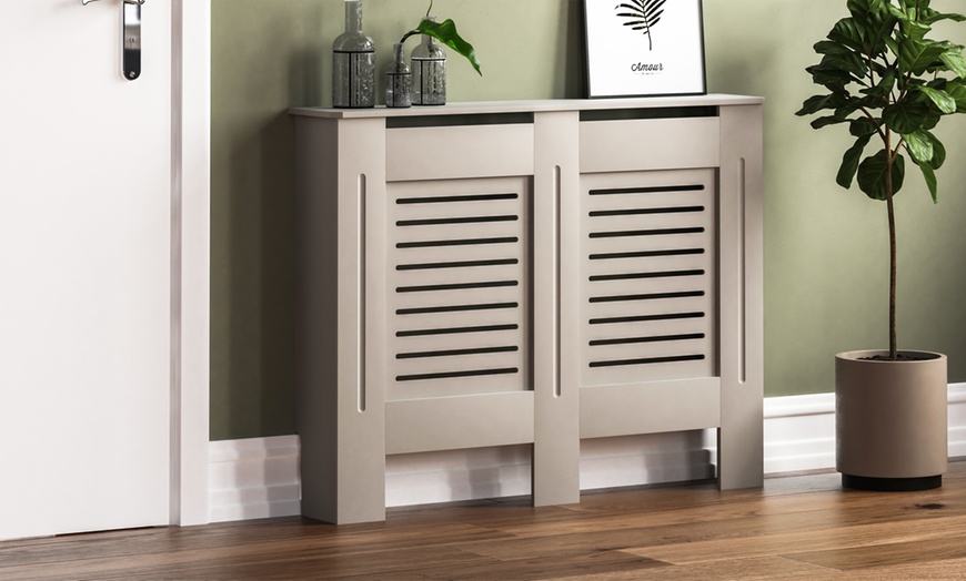 Image 6: Vida Designs Grey Radiator Cover