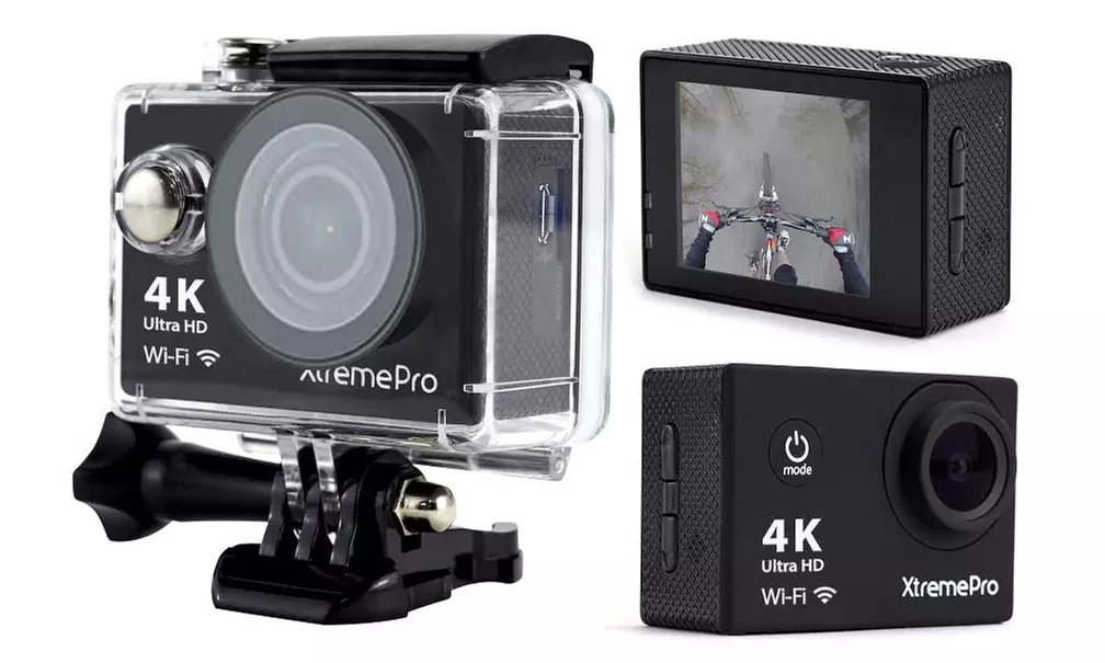 XtremePro 4K WiFi Ultra HD Sport Camera with Wireless Wrist Remote and 20 Accessories - Second Medium