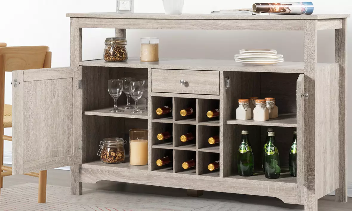 Farmhouse Buffet Server, Sideboard, Wine Cabinet, or Dining Room Console Table  - Primary Image