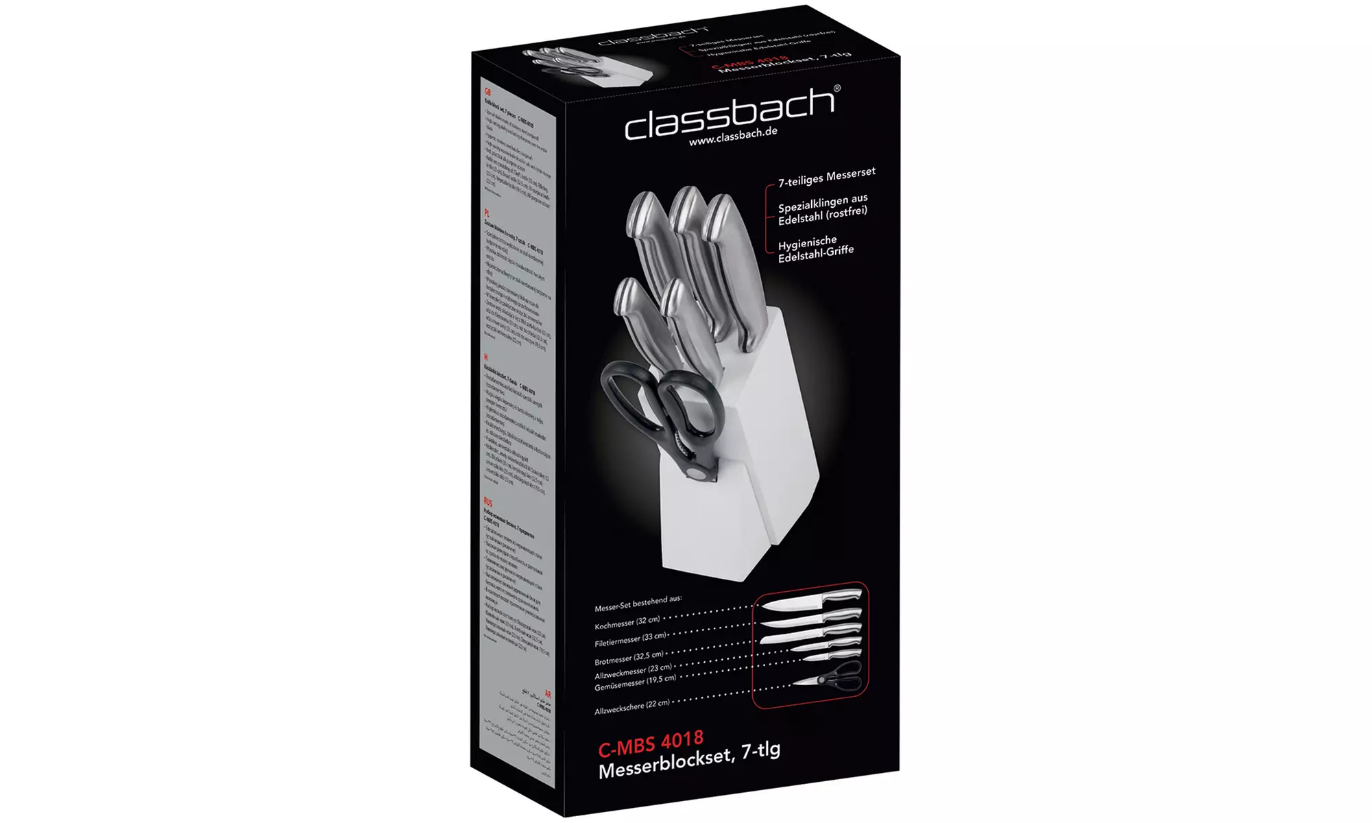 Classbach 7-teiliges Messer-Set