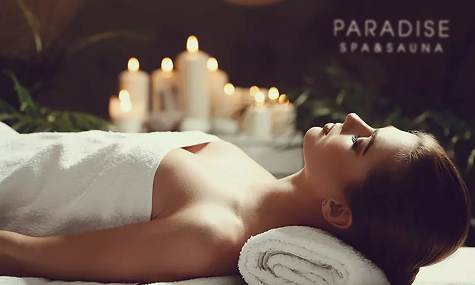 Massage, Body Scrub, and Spa-Day Pass at Paradise Spa & Sauna (Up to 32% Off). Four Options Available. - Primary Image