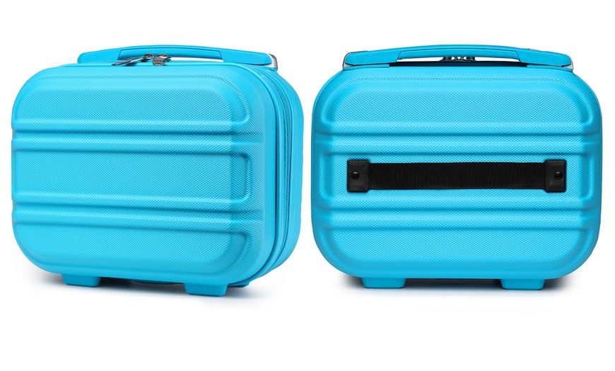 Image 4: Indulge in Style with This Robin's Egg Blue ABS Luggage Set