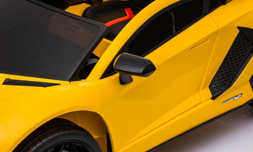 Image 5: Voiture électrique Lamborghini jaune pour enfants