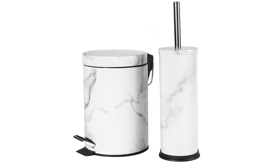 Image 6: Bathroom Bin and Brush Sets