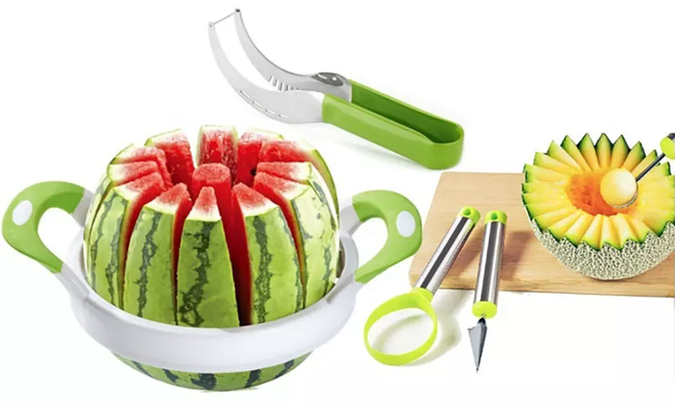 Melon Slicer, Melon Baller, and Carving Tools (1-, 3-, or 5-Pack) - Primary Image