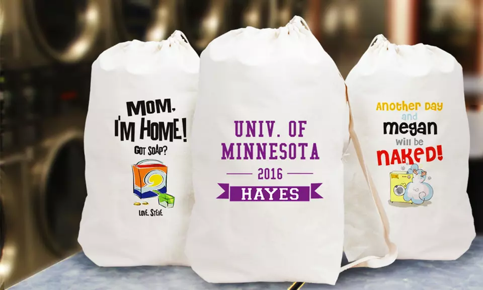 One or Two Personalized Laundry Bags from GiftsForYouNow.com (Up to 52% Off) - Primary Image