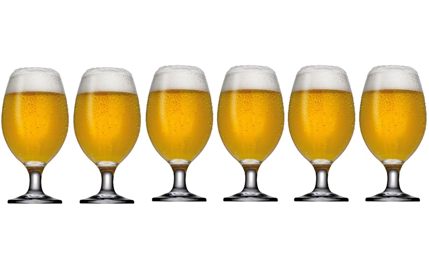 Image 1: Pasabahce Bistro Beer Glasses
