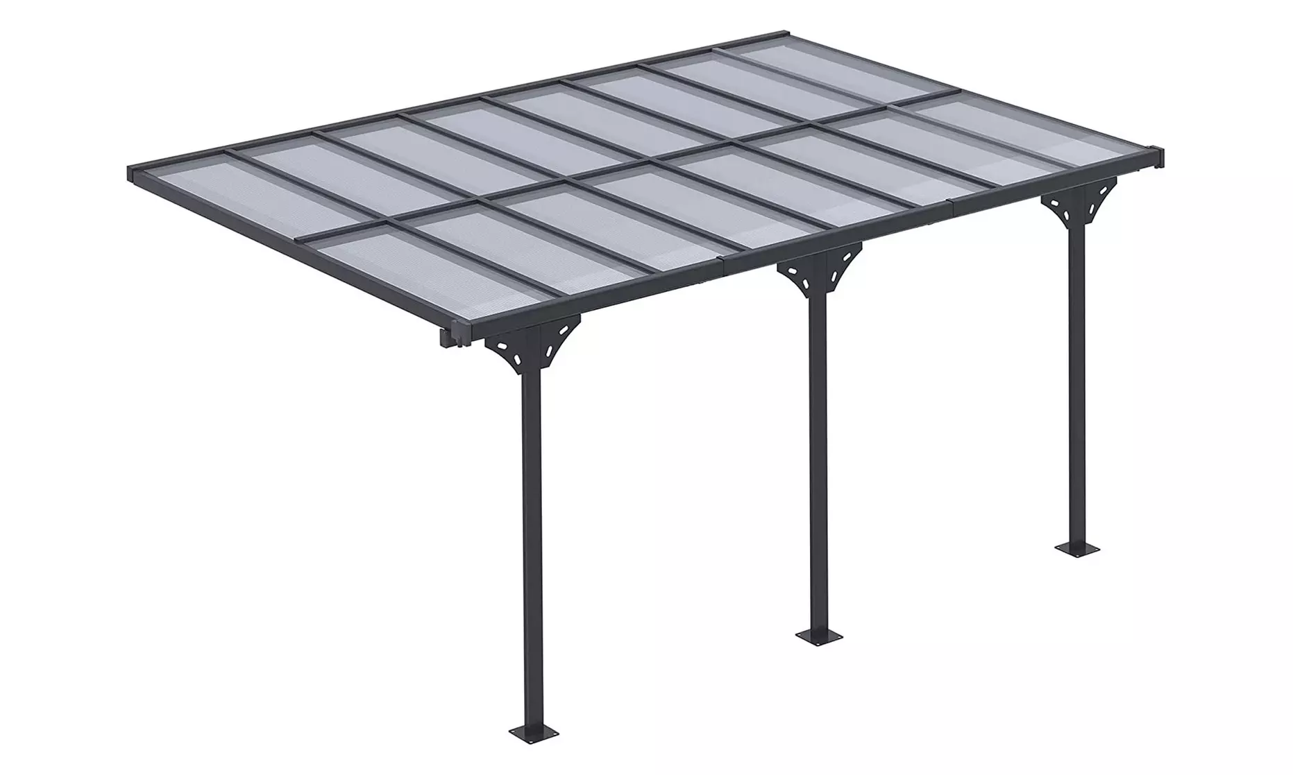 Outsunny Outdoor Patio Wall-Mounted Pergola