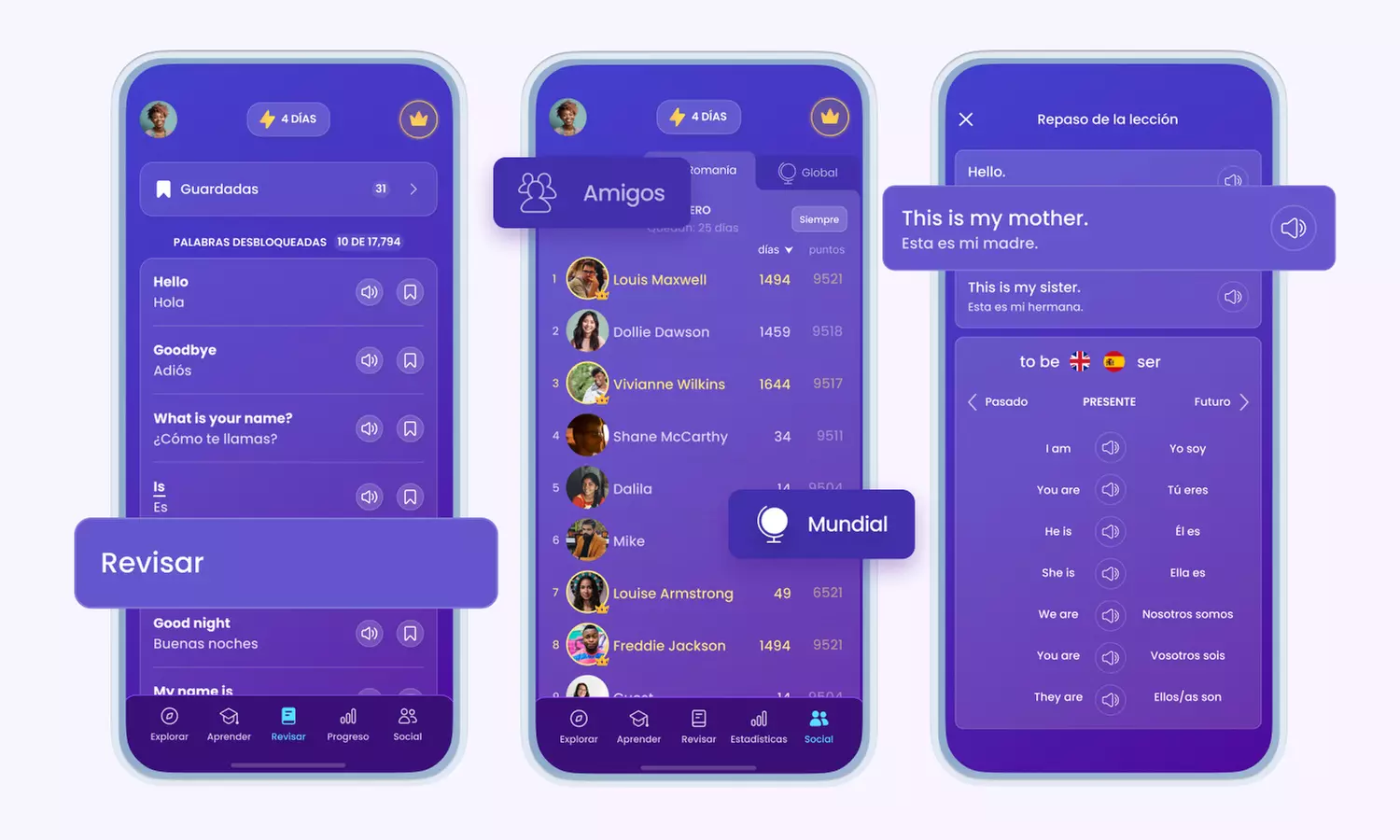 Prémium curso online de idiomas vía app o computadora con Mondly