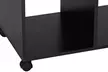 HOMCOM Modern Rolling Wardrobe - Black - Image 4