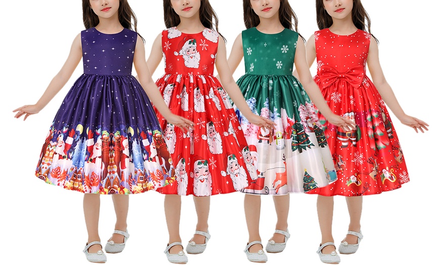 Image 1: Kids' Christmas Princess Dress