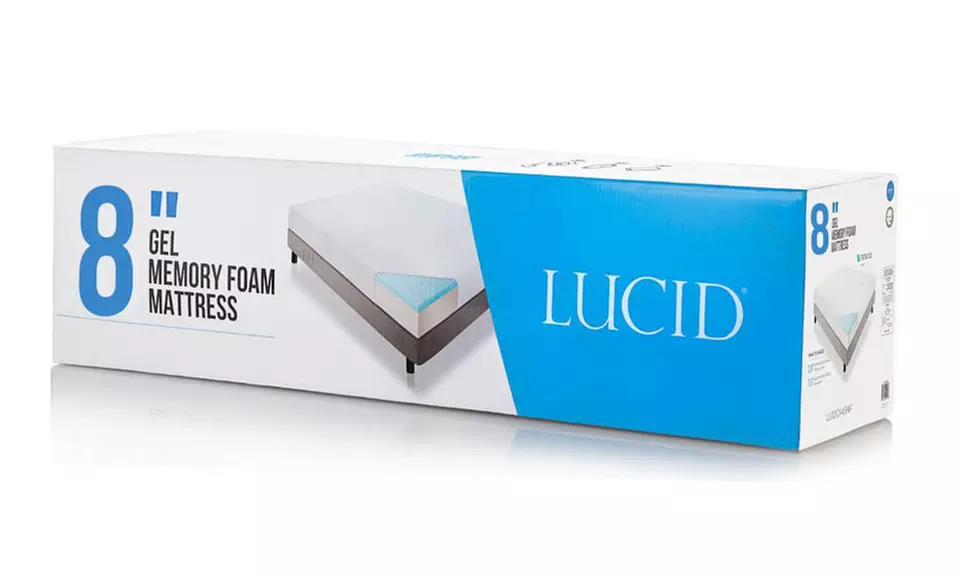 Lucid 8" Dual-Layered Medium Firm Memory Foam Mattress - Second Medium