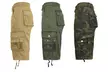 Galaxy By Harvic Men's Distressed Belted Cargo Utility Shorts (3-Pack, 30-42) - Second Medium