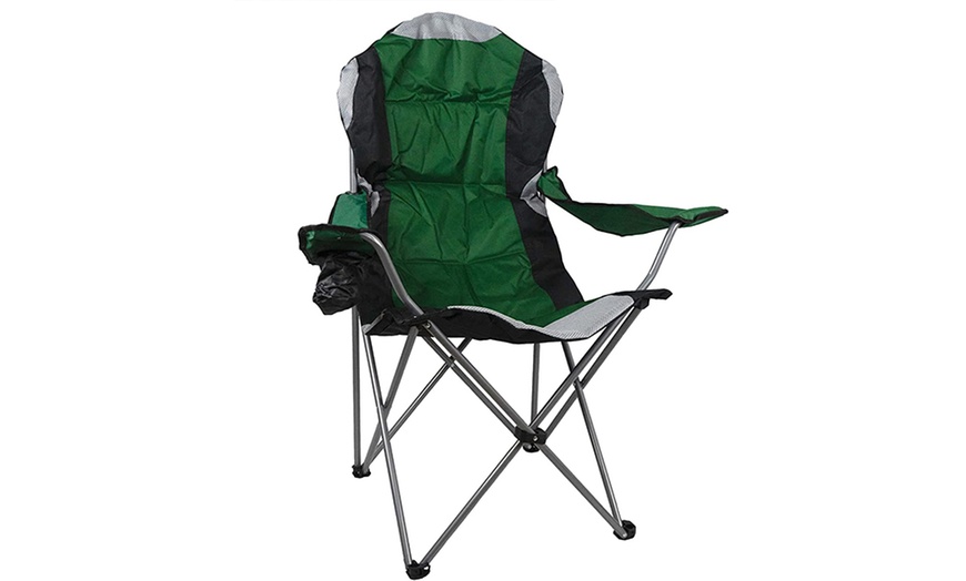 Image 7: Folding Camping Chairs Padded with Cup Holder