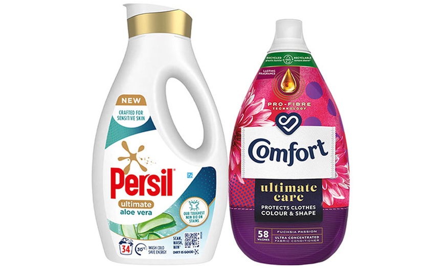 Image 18: Persil Ultimate Washing Liquid Detergent and Comfort Ultimate Care