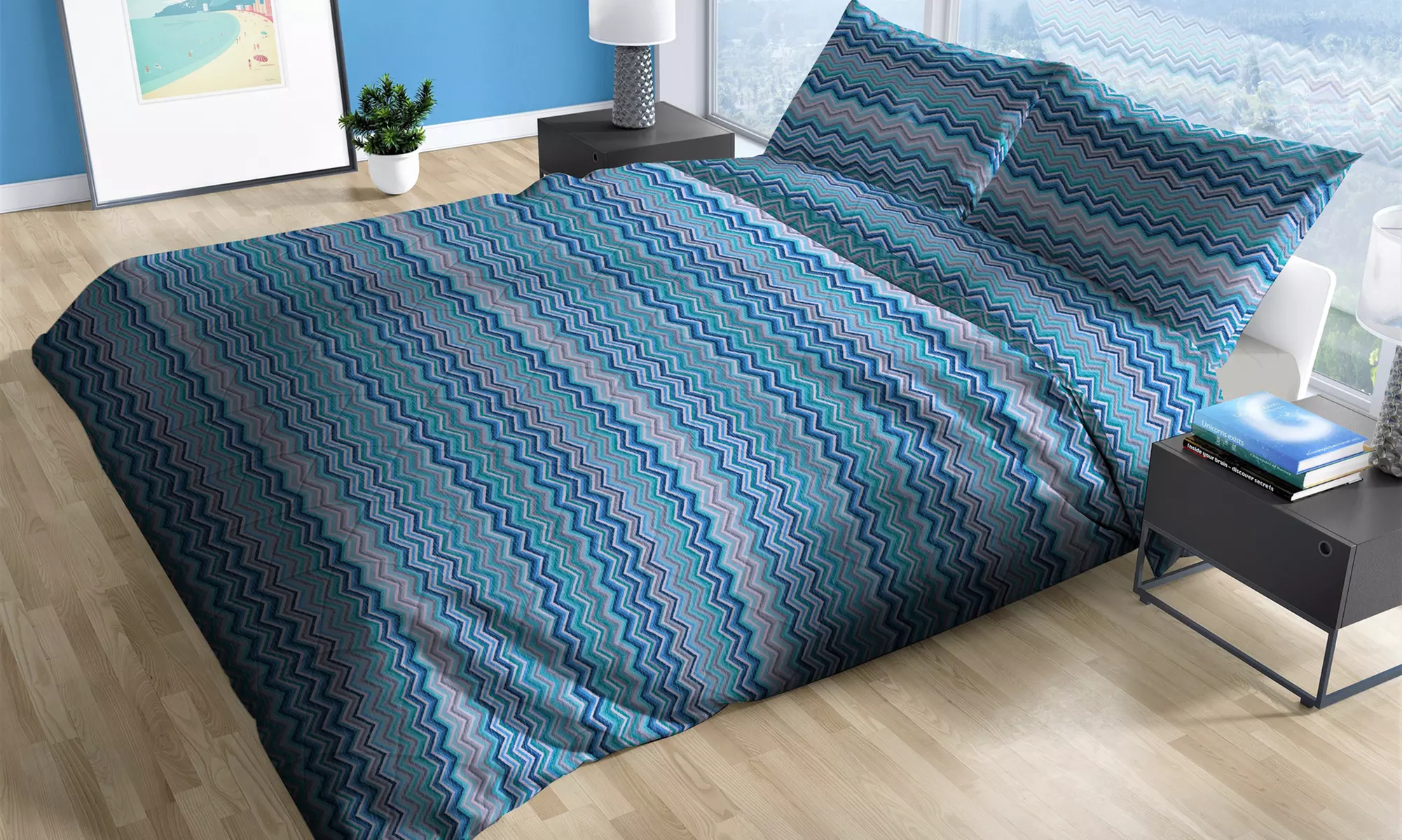 Trapuntini estivi in cotone fantasie rigate, zig zag, geometriche