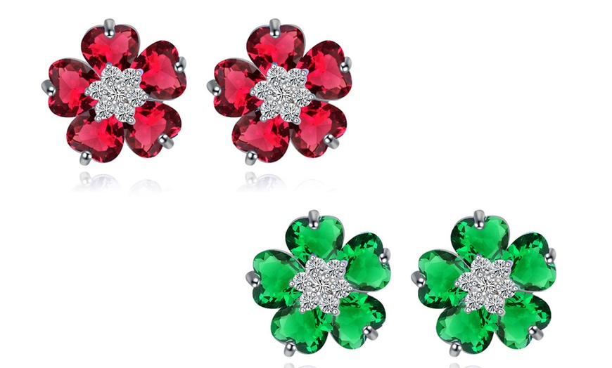 Image 24: Boucles d'oreilles fleur ou cœur