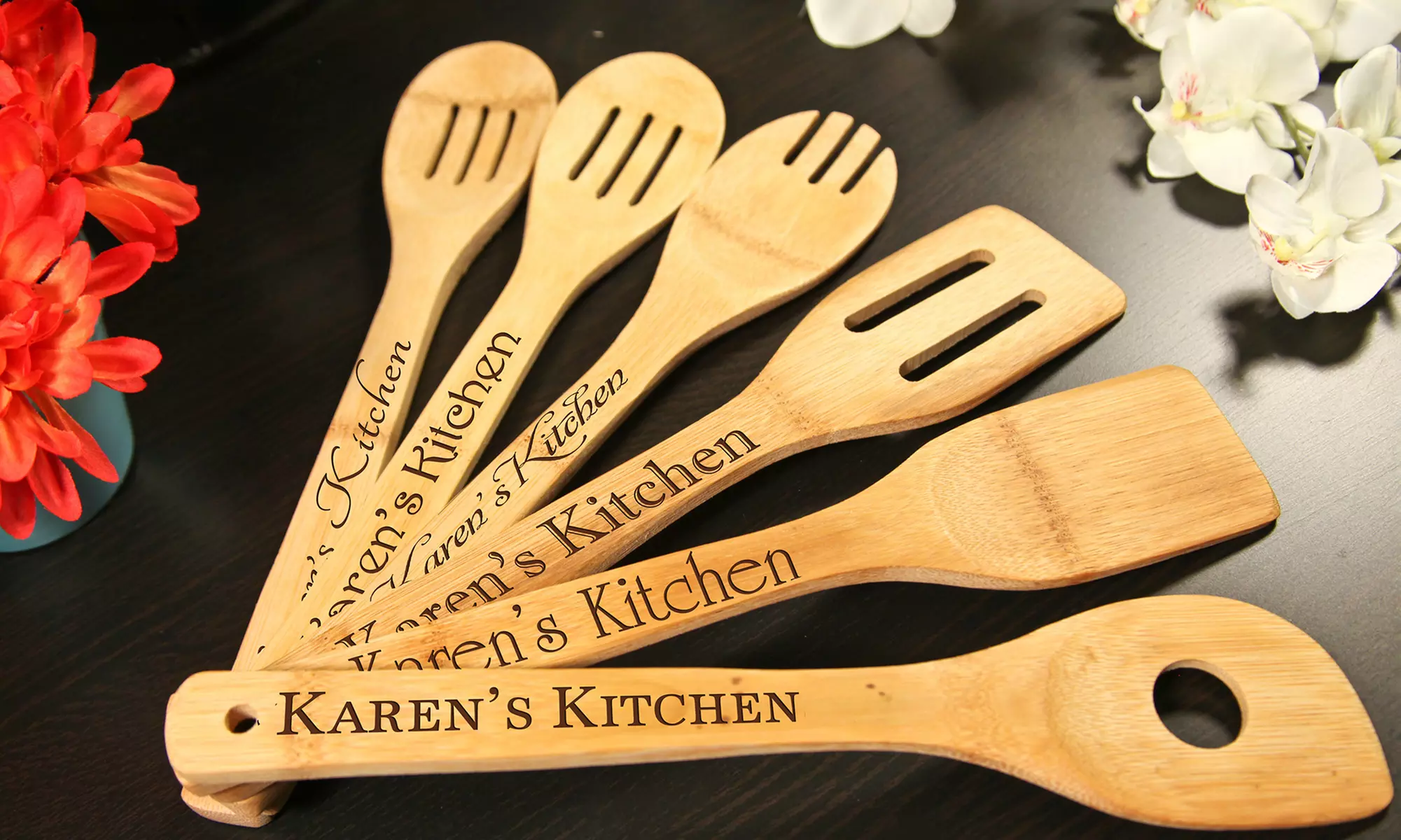 Sets of Six Custom Engraved Kitchen Utensils (Up to 38% Off) - Second Medium