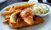 Fish and Chips at Dad-N-Daughters Fish-N-Chips (Up to 50% Off). Two Options Available. 