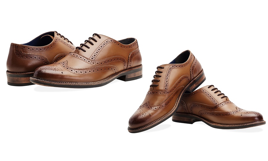 Image 5: Men's Oxford Brogue Shoes