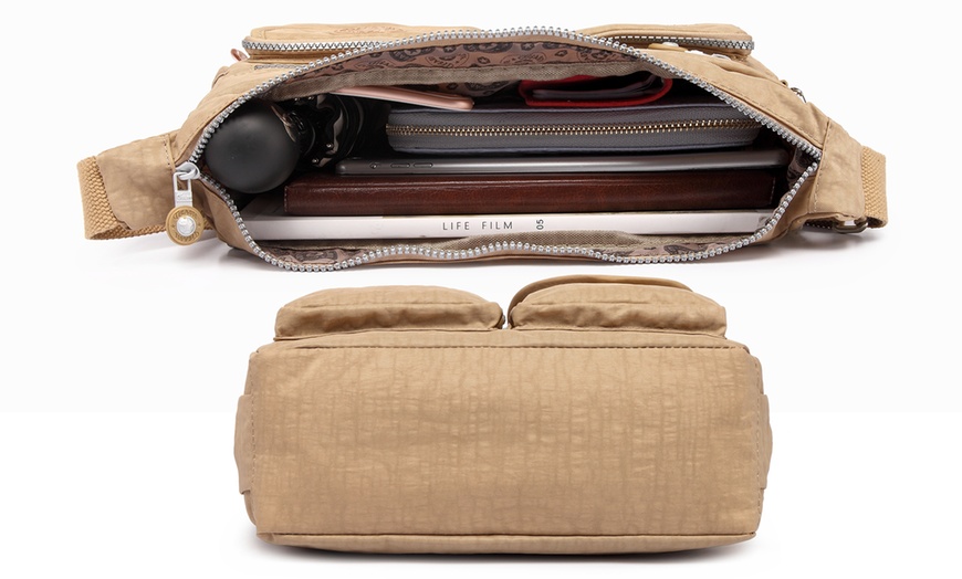 Image 10: Multi-Compartment Crossbody Bag