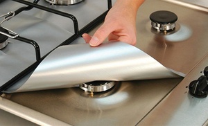 4x Non-Stick Gas Hob Protectors