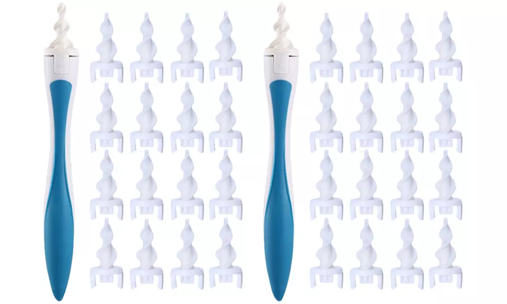 1 o 2 set di pulisci orecchie con 16 testine di ricambio per la rimuovere il cerume - Image 3