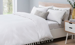 Easy Care Tassel Trim Duvet Set