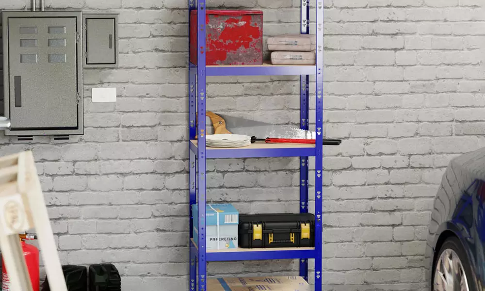 Étagère de rangement polyvalente en métal pour charges lourdes