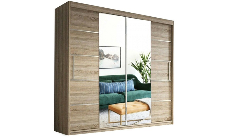 Image 4: Lauren Modern Sliding Door Wardrobe