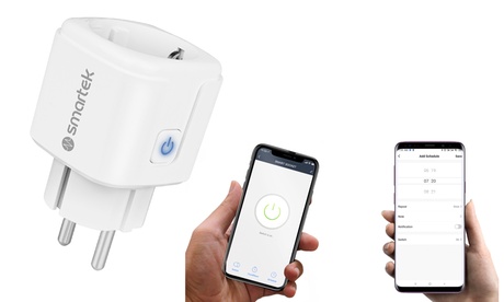 Presa elettrica smart Smartek SHW-PLUG, compatibile con Alexa, Google Home e IFTTT
