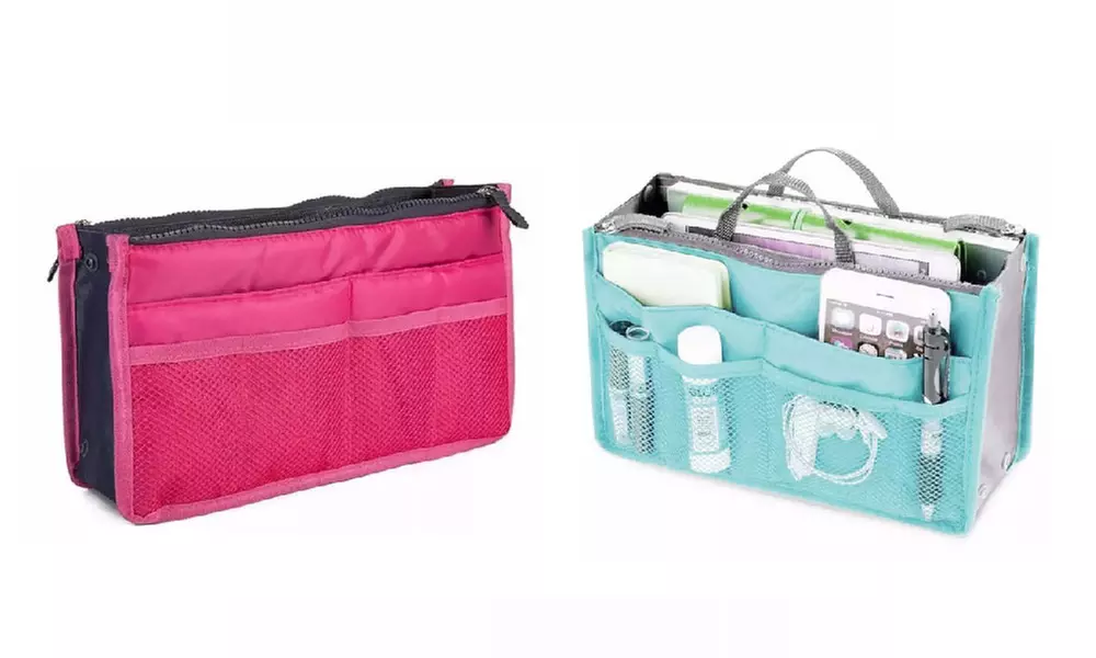 1 o 2 borse organizer da viaggio per cosmetici