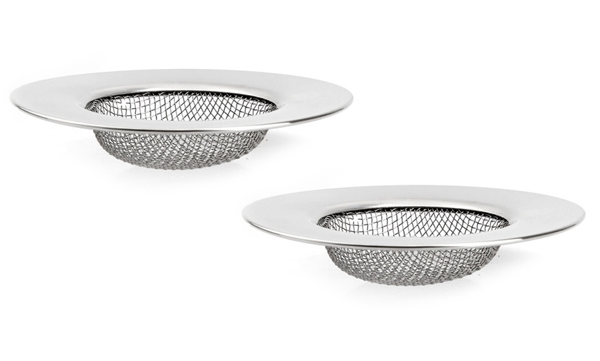 Image 6: One, Two or Four Mesh Sink Strainers